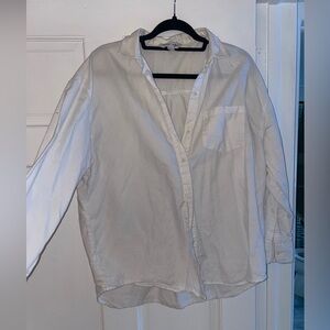 Old Navy Women’s White Casual Button Down Shirt